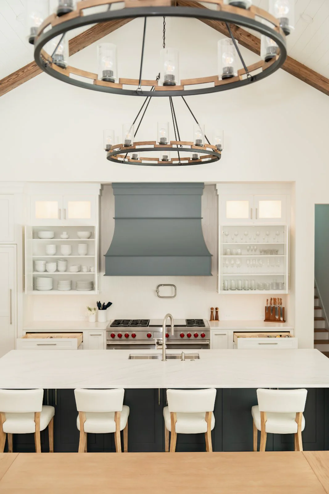 A client kitchen, fully set up